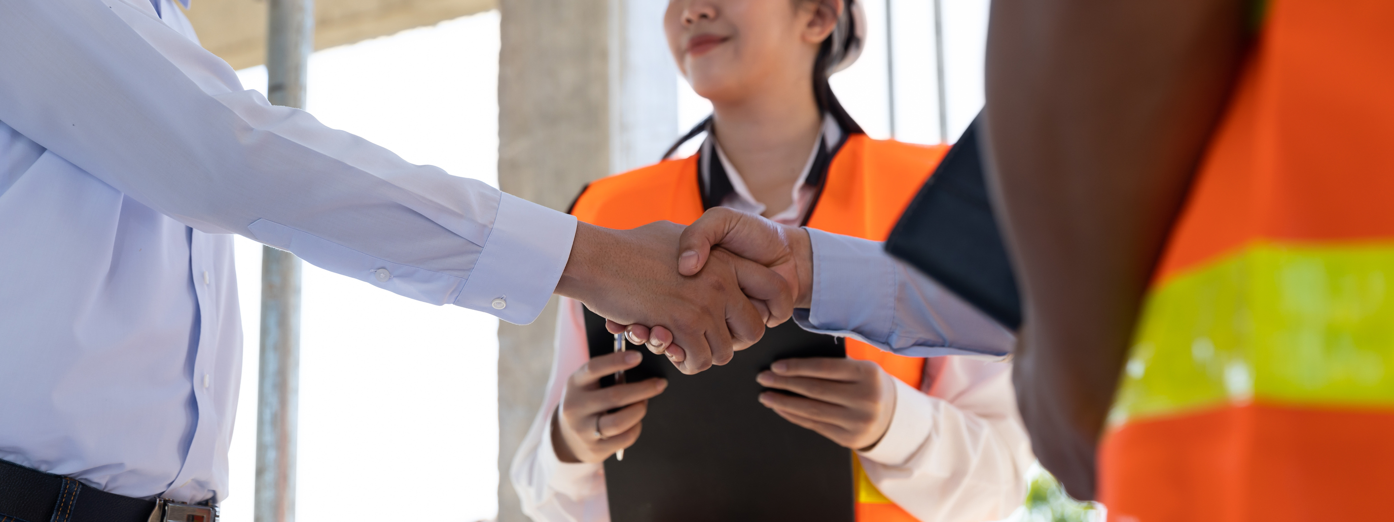 two people shaking hands